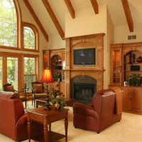 Eagle River Home Interior & Fireplace