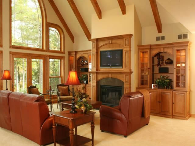 Eagle River Home Interior & Fireplace
