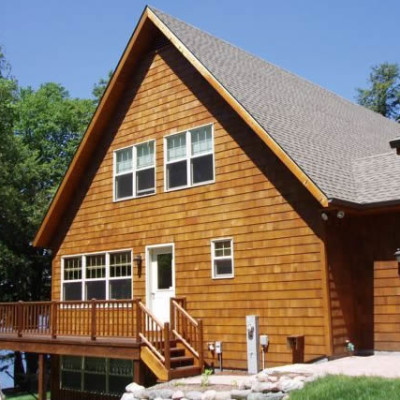 Cedar Sided Home Construction in Phelps WI