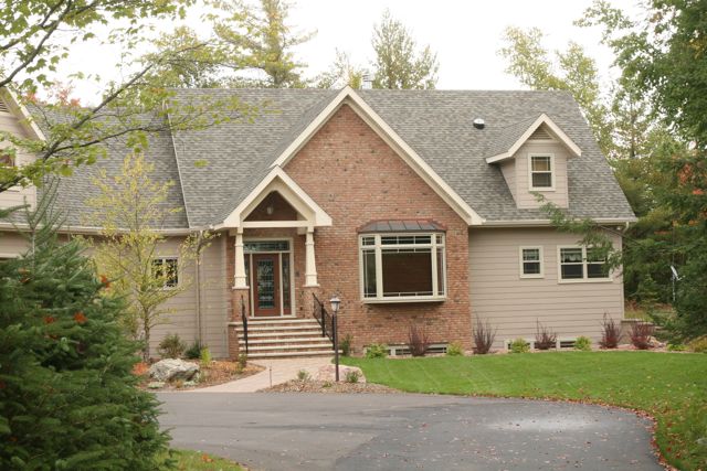 Exterior Home Construction in the Northwoods of Wisconsin