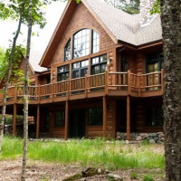 Vilas County Log Home Exterior Construction