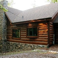 Northwoods Log Home by North Twin Builders