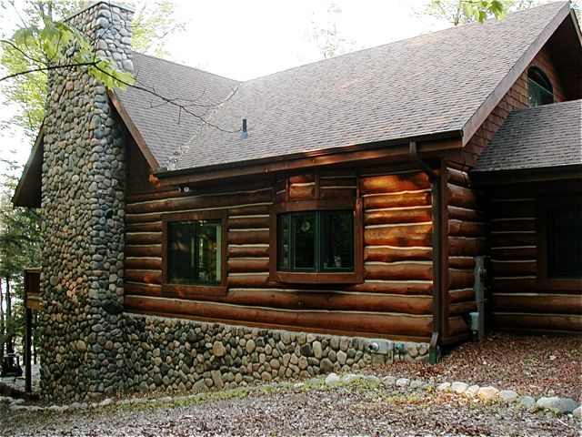 Northwoods Log Home by North Twin Builders