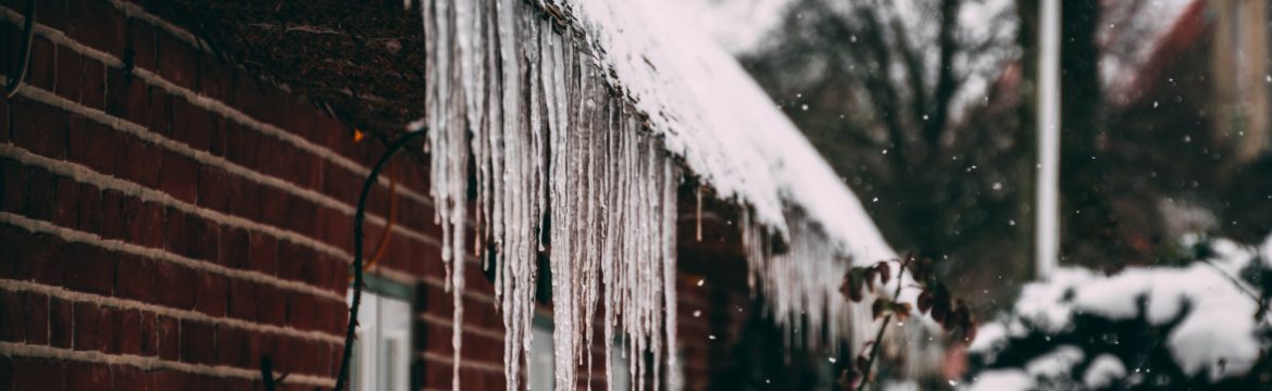 icicles forming on roof indicate potential problem with ice dams